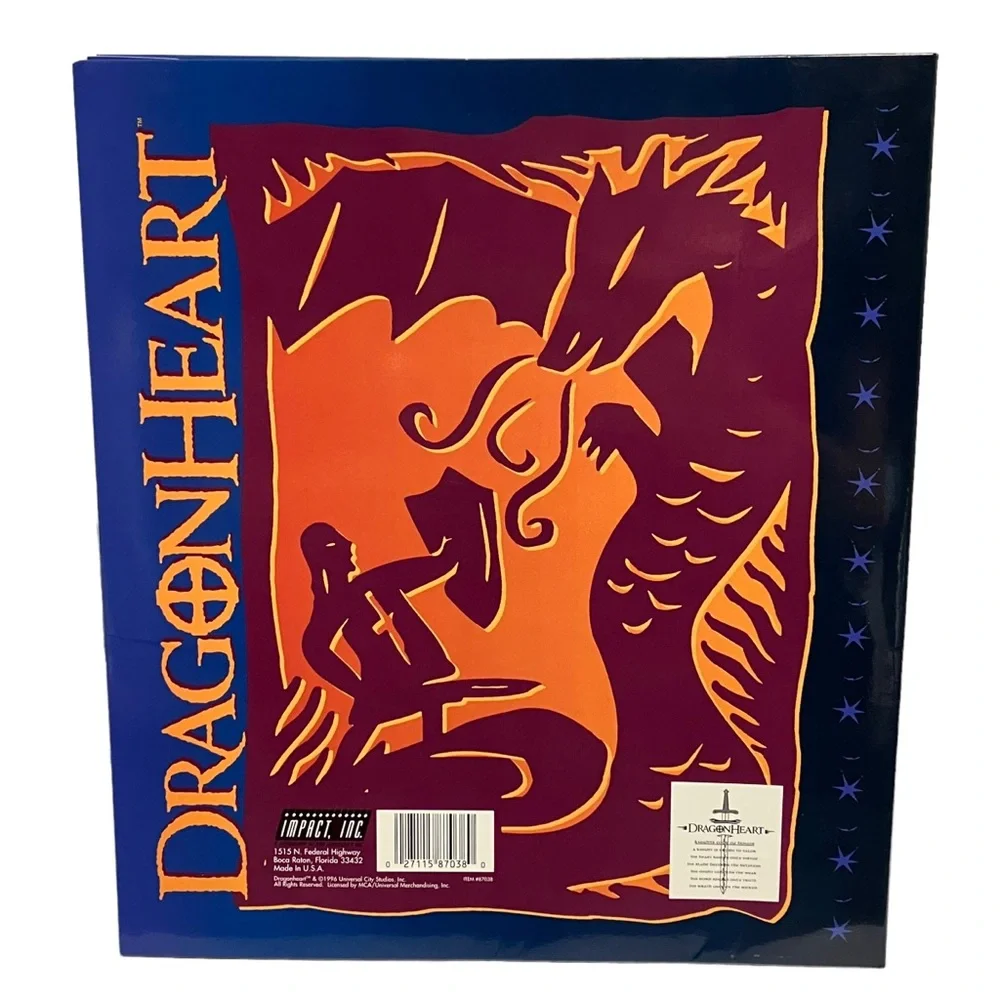 Vintage 1996 DragonHeart Movie 3 Ring Binder & 2 Pocket Folder Impact USA NEW
